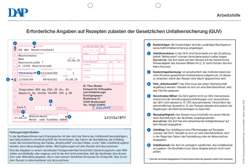 BG Rezept DeutschesApothekenPortal