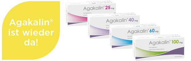 Agakalin® Filmtabletten sind in verschiedenen Wirkstärken