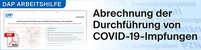 DAP ARBEITSHILFE Abrechnung der Durchführung von COVID-19-Impfungen