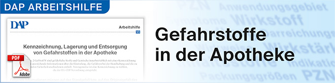Gefahrstoffe in der Apotheke