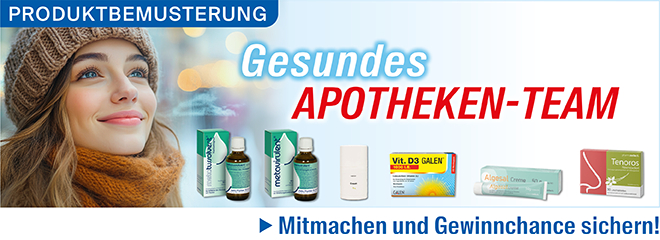 PRODUKTBEMUSTERUNG Gesundes Apotheken-Team