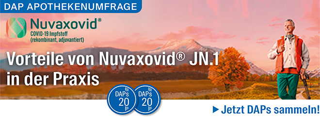 DAP APOTHEKENUMFRAGE Vorteile von Nuvaxovid® JN.1 in der Praxis