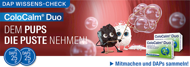 DAP Wissens-Check ColoCalm Duo – Dem Pups die Puste nehmen!