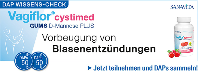 Zum DAP Wissens-Check Vorbeugung von Blasenentzündungen
